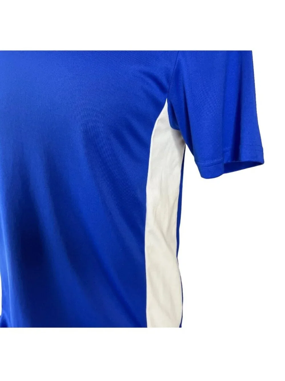 Adidas Shirt Mens Small Blue Soccer Short Sleeves Activewear